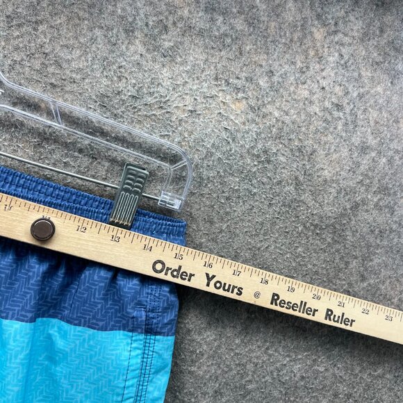 Vineyard Vines Board Shorts Men XS Striped Swim Trunks Multicolor Blue Green - Picture 4 of 10